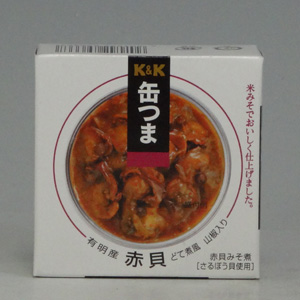 K&K　缶つま赤貝どて煮山椒入り　７０ｇ  [7332]