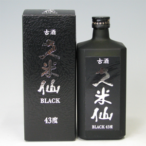 久米仙ブラック古酒　43゜　泡盛　720ml  [77458]